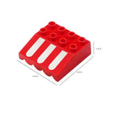 Large Building Block House Set - Doors, Windows & Roof Accessories for Creative Construction Play