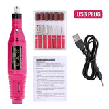 6-Color Portable Electric Nail Polishing Machine – Professional Nail Drill for Home & Salon Use