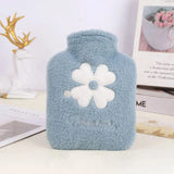 Portable 500ml Hot Water Bottle with Plush Finish