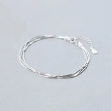 925 Sterling Silver Women's Chain Bracelet – Elegant, Lightweight & Timeless Jewelry