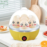 Cocedor de huevos con apagado automático para el hogar, 7 huevos, multifunción, para cocinar al vapor, natillas, huevos duros, artefacto para el desayuno