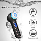 Electric Facial Cleansing Brush & Blackhead Remover with Red and Blue Light Therapy