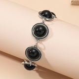 Boho Pearl Beaded Charm Bracelet for Women – Adjustable Vintage Style Jewelry