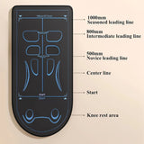 Shock-Absorbing Yoga Mat with Knee Pad for Core Workouts & Home Fitness