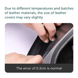 Premium 15-Inch Artificial Leather Steering Wheel Cover – Durable All-Season Protection