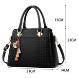 Chic PU Satchel Bag with Embroidery – Stylish & Versatile for Every Occasion