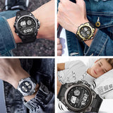 Men's Digital Sports Watch with Luminous Display, Waterproof & Shock Resistant