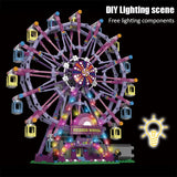 Colorful Ferris Wheel Building Blocks – Educational DIY Construction Toy for Kids and Adults
