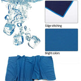 Toalla refrescante de secado rápido: toalla de microfibra para deportes y playa para uso en exteriores y fitness
