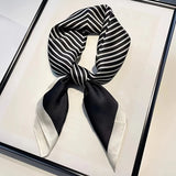 Elegant Striped Polyester Scarf & Shawl for Women – Stylish Accessory for All Seasons