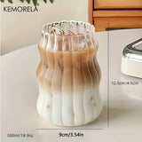 Heat-Resistant Glass Tumbler – Transparent Coffee, Tea, Juice & Beer Mug
