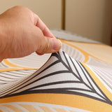 Floral Sofa Bed Cover with Skirt - Elastic Anti-Slip Futon Protector