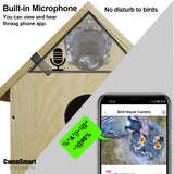 Smart Birdhouse with HD WiFi Camera – Live Bird Nest Monitoring with Night Vision & Two-Way Audio