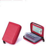 RFID Blocking Leather Wallet – Stylish Credit Card Holder with 20 Slots for Men