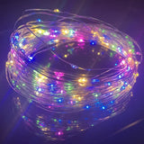 Guirnalda de luces LED de alambre de cobre, funciona con pilas, resistente al agua, para decoración del hogar, bodas y fiestas (1 m, 2 m, 3 m y 5 m)