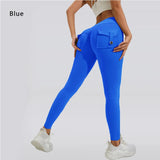 High-Waist Women's Yoga Leggings – Stretchy Pocket Workout Pants for Fitness & Sports