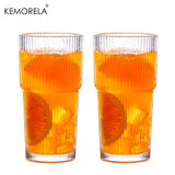Taza de café de vidrio transparente de 600 ml con tapa y pajita: taza para café helado, té y jugo