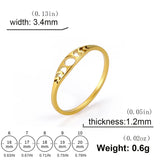 Minimalist Stainless Steel Sun & Moon Phase Ring – Elegant Jewelry for Women
