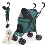Lightweight Folding Pet Stroller – Travel in Comfort & Style