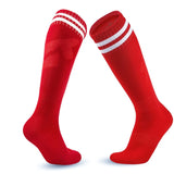 Calcetines de fútbol de compresión elásticos: calcetines deportivos transpirables hasta la rodilla para hombres, mujeres y niños