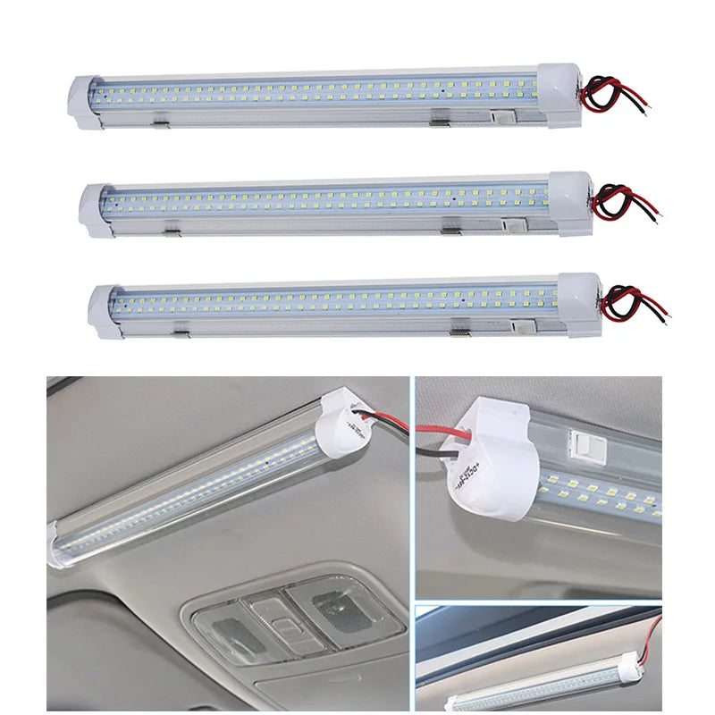 Conjunto de luces LED de lectura para automóviles, embarcaciones, vehículos recreativos y más: energía eficiente, brillante, alimentación de 12 V
