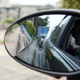 2PCS Adjustable HD Glass Blind Spot Mirrors – Universal Fit for Cars, Trucks & Motorcycles