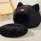 Deep Sleep Winter Cat Bed – Cozy Cave Nest for Kittens & Small Dogs