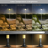 14000mAh Camping Lantern with 6000LM Brightness - Magnetic, Telescopic LED Light for Outdoor Adventures