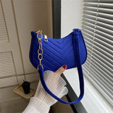 2023 Autumn Trend Lightweight Crocodile Felt Small Square Shoulder Bag for Women