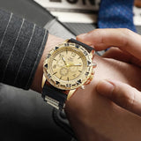 Men's Fashion casual Silicone Band Quartz Wrist Watch（Box Not Included ）