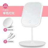 Adjustable LED Vanity Mirror with 3-Color Lighting – Touch Control Makeup Mirror with Charging