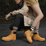 Knee-High Platform Lace-Up Outdoor Boots for Women – Comfortable Spring/Autumn Fashion