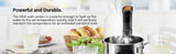 Cocina Sous Vide con Wi-Fi: Circulador de inmersión de precisión con acero inoxidable