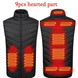 USB Heated Vest for Men & Women – 23-Zone Electric Heating Winter Vest, Thermal Warm Jacket