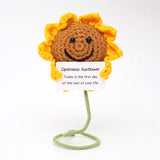 Handmade Knitted Plant-Themed Decorative Doll