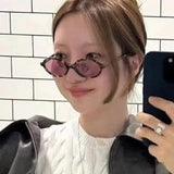 Gafas de sol pequeñas y sexys con diseño de leopardo ovalado: gafas modernas y bonitas para mujeres y hombres 🕶🐆