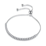 3mm Moissanite Tennis Bracelet - 925 Sterling Silver Sparkling Women's Jewelry