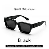 Gafas de sol Ruiao Retro Black Millionaire: gafas de sol de diseño de lujo 2024
