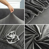 Luxury Stretch Velvet Chair Covers - Elegant, Snug Fit for Weddings & Home Dining