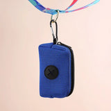 Portable Dog Poop Bag Dispenser – Mesh Fabric Waste Bag Holder for Pet Owners on the Go