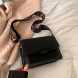 Women's Flap Crossbody Shoulder Bag – Small Trendy TPU Handbag with Wide Strap