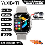 2024 Smartwatch with Bluetooth Calling, Heart Rate Monitor, and Built-In Earphones