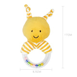Plush Elephant Baby Rattle Toy – Soft Teether & Musical Hand Bell for Newborns