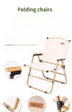 Foldable Wooden Beach Chair with Armrests – Heavy-Duty Outdoor Lounge Seating