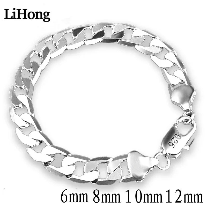 925 Sterling Silver Charm Bracelet for Men – Trendy & Elegant Jewelry for Engagements & Gifts