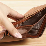 Genuine Leather Anti-Theft Wallet – Multifunctional Trifold Wallet for Men and Women