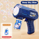 Space-Themed Automatic Bubble Gun - Electric Bubble Blaster for Kids Outdoor Play