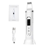 Ultrasonic Skin Scrubber & Electric Facial Pore Cleaner with EMS & Ion Technology