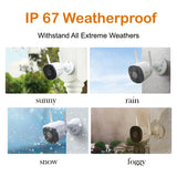 4MP Outdoor Security Camera – Weatherproof AI Detection with 30m Night Vision