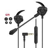 Wired Gaming Earbuds with Mic - Noise Cancelling In-Ear Headphones for PUBG & Esports
